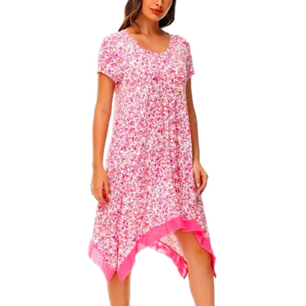 NWT "Lori Goldstein" Short Sleeve Sleepshirt Size Medium